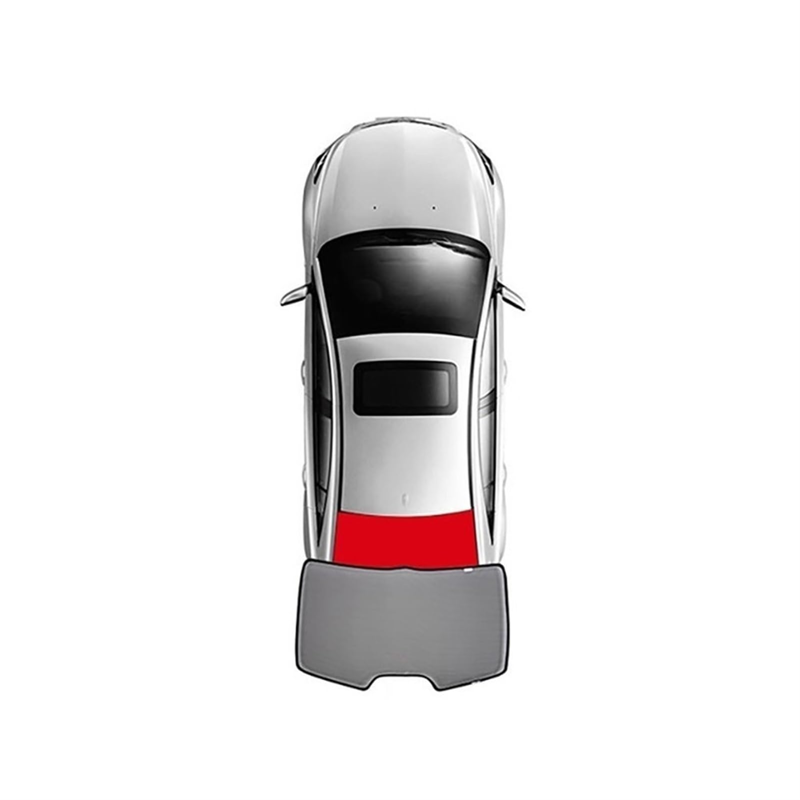 autopartes para Peugeot 508 2011-2014 Coche Cortina Transpirable Delantera Trasera Ventana Lateral Coche Parasol Cortina(Back Windshield)