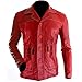 Produktbild Aksah Fashion s Herren Brad Pitt Tyler Durden Fight Club Lederjacke | Project Mayhem Jacke Rot Ledermantel für Herren, Aus Echtleder, XL