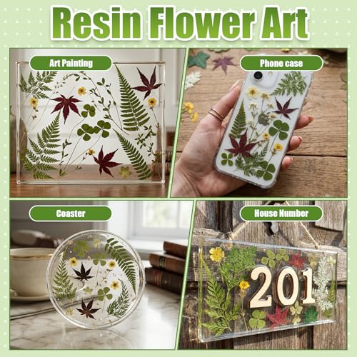 Flores y hojas secas para manualidades 110+ piezas miniatura 4