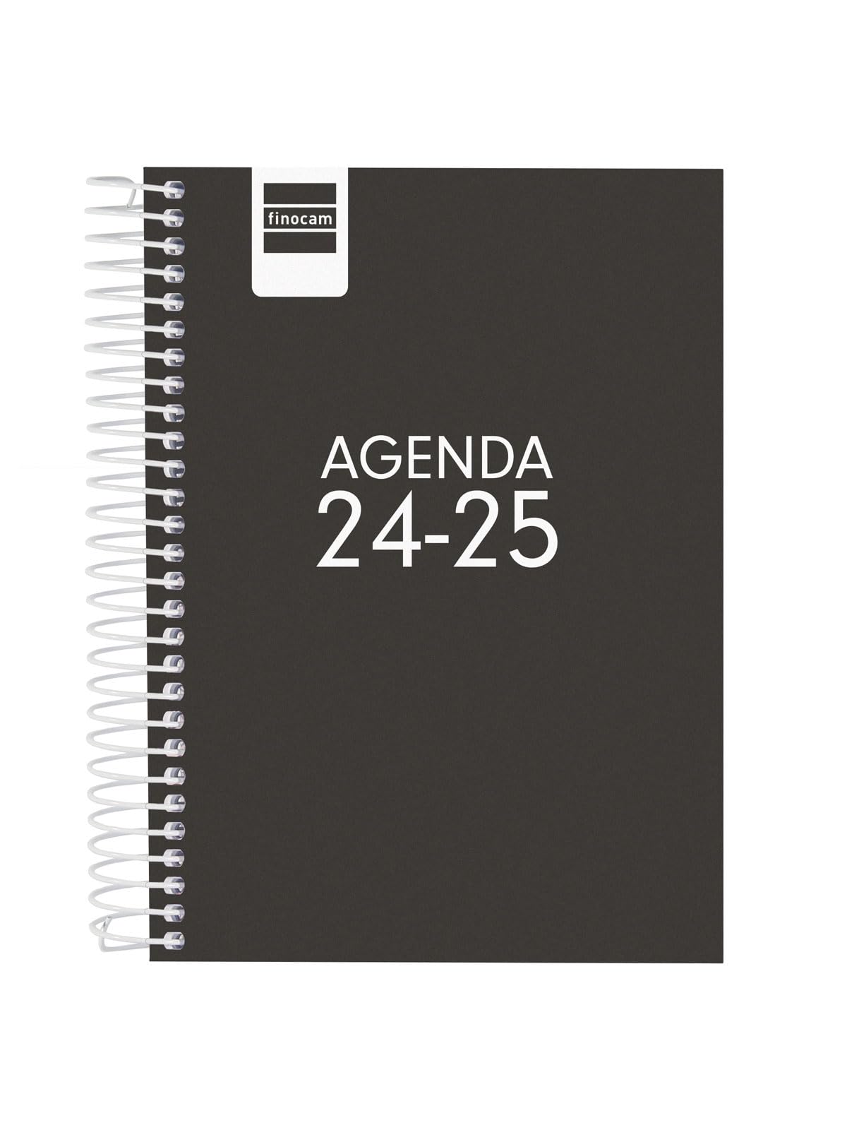 Finocam - Agenda Gamma 2024 2025 1 Día Página Septiembre 2024 - Junio 2025 (curso lectivo) + Julio y Agosto resumidos Negro Portugués