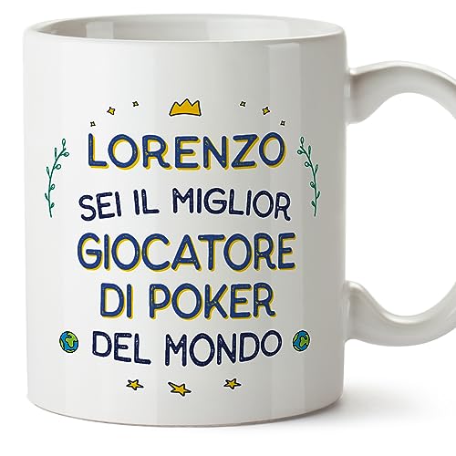 Mugffins Tazza Personalizzata in ceramica per GIOCATORE DI POKER uomo
