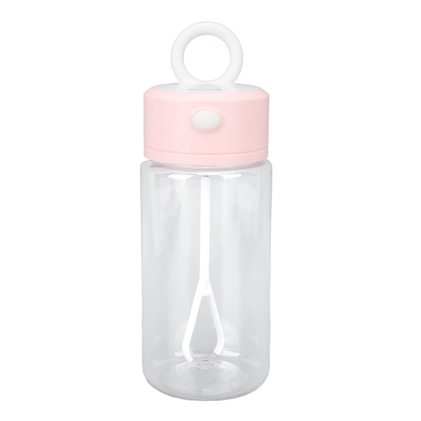 Pilipane Electric Protein Shaker Bottle 300ml Portable Auto Stirring Cup with One Touch Mixing for Gym Outdoor Sports Travel Lightweight Durable PP Material (Rosy)