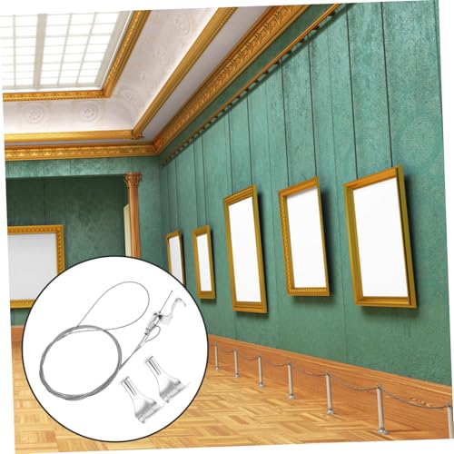 Image of Holibanna Adjustable Hooks for Picture Frames Heavy Duty Mirror Hanging Hardware