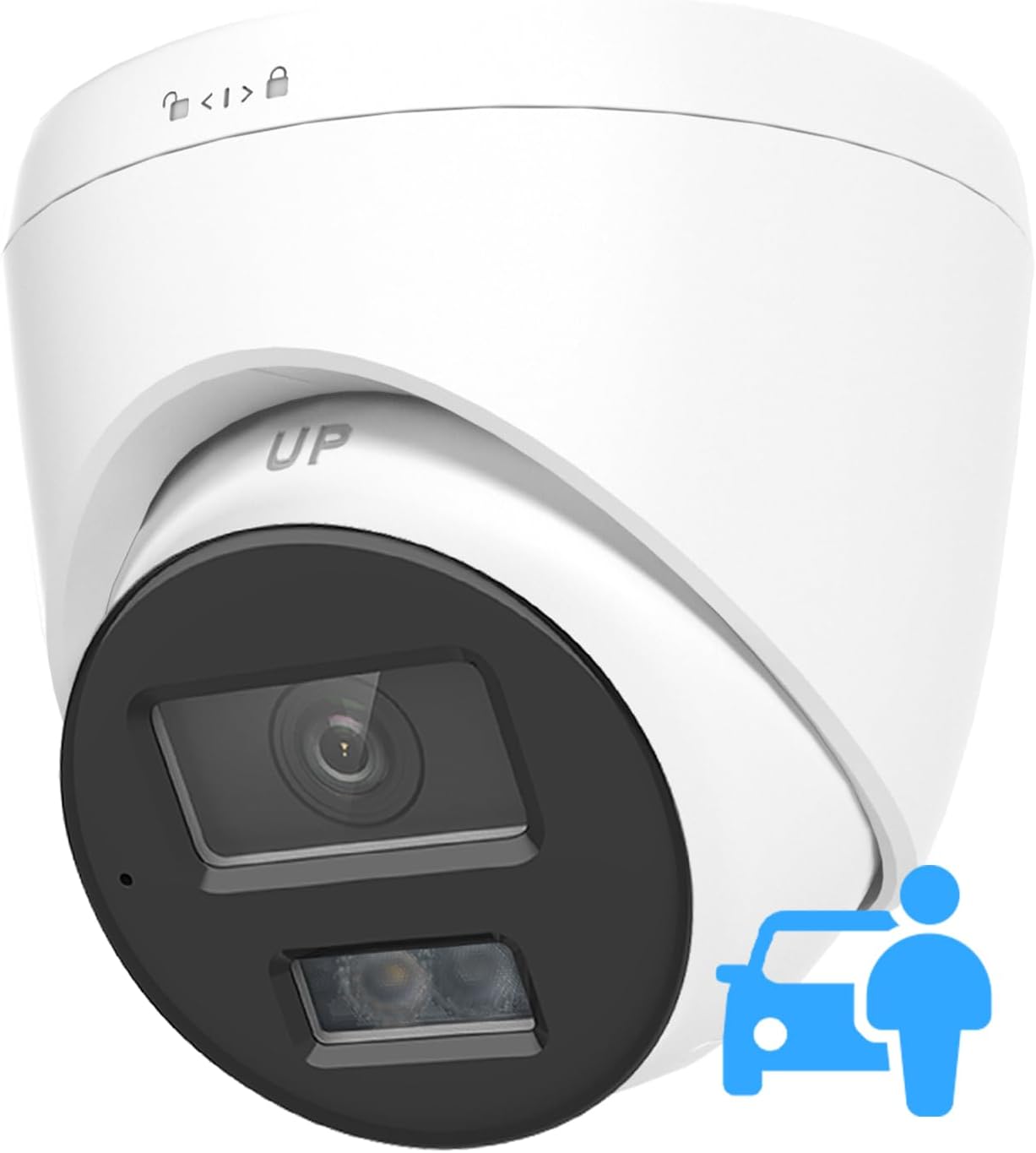 Anpviz 5MP PoE IP Camera with Human & Vehicle Detection, Smart Dual Light Color Night Vision Wired Security Camera Outdoor with Audio, 114° Wide Angle, 120dB WDR, IP67 Waterproof (H Series)