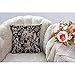 HGOD DESIGNS Cotton Linen Sofa Chair Square Throw Pillow Case Decorative Cushion Cover Pillowcase Victorian Gothic Lace Skull Pillow Cover Double Side 18X18 Inches