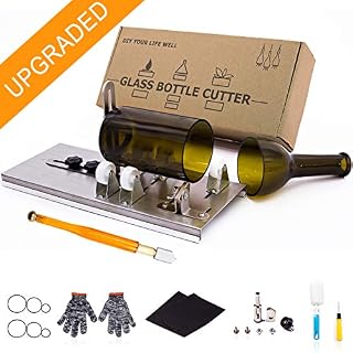 Glass Bottle Cutter, Upgraded Bottle Cutting Tool Kit, DIY Machine for Cutting Wine
