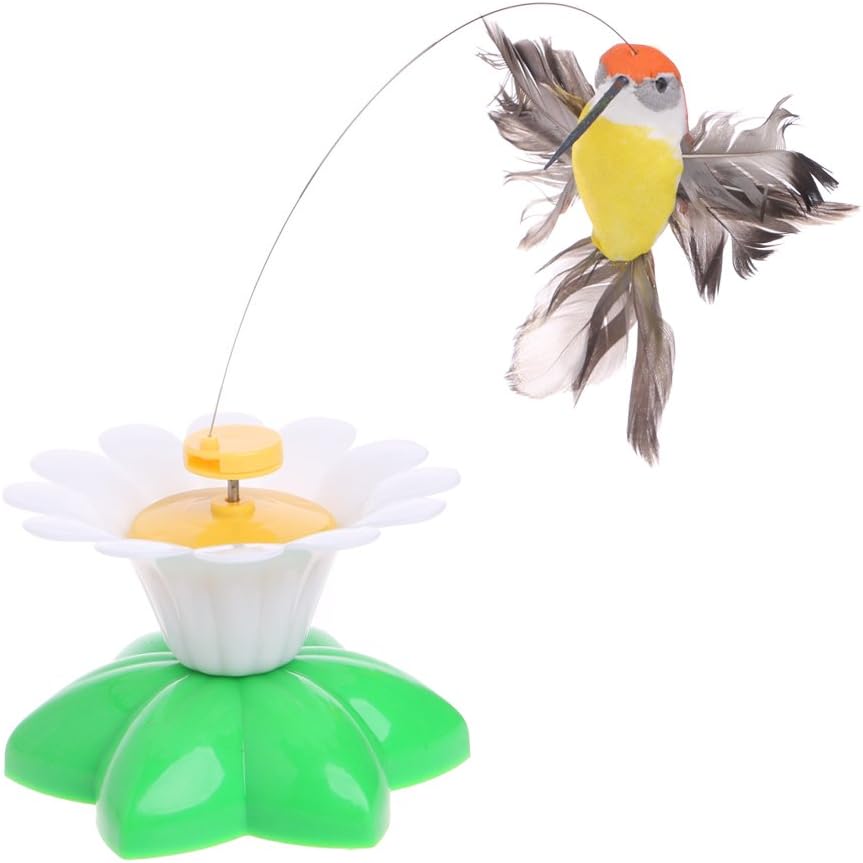 Pet Cat Kitten Electric Rotating Butterfly Bird Rod Cat Teaser Toys