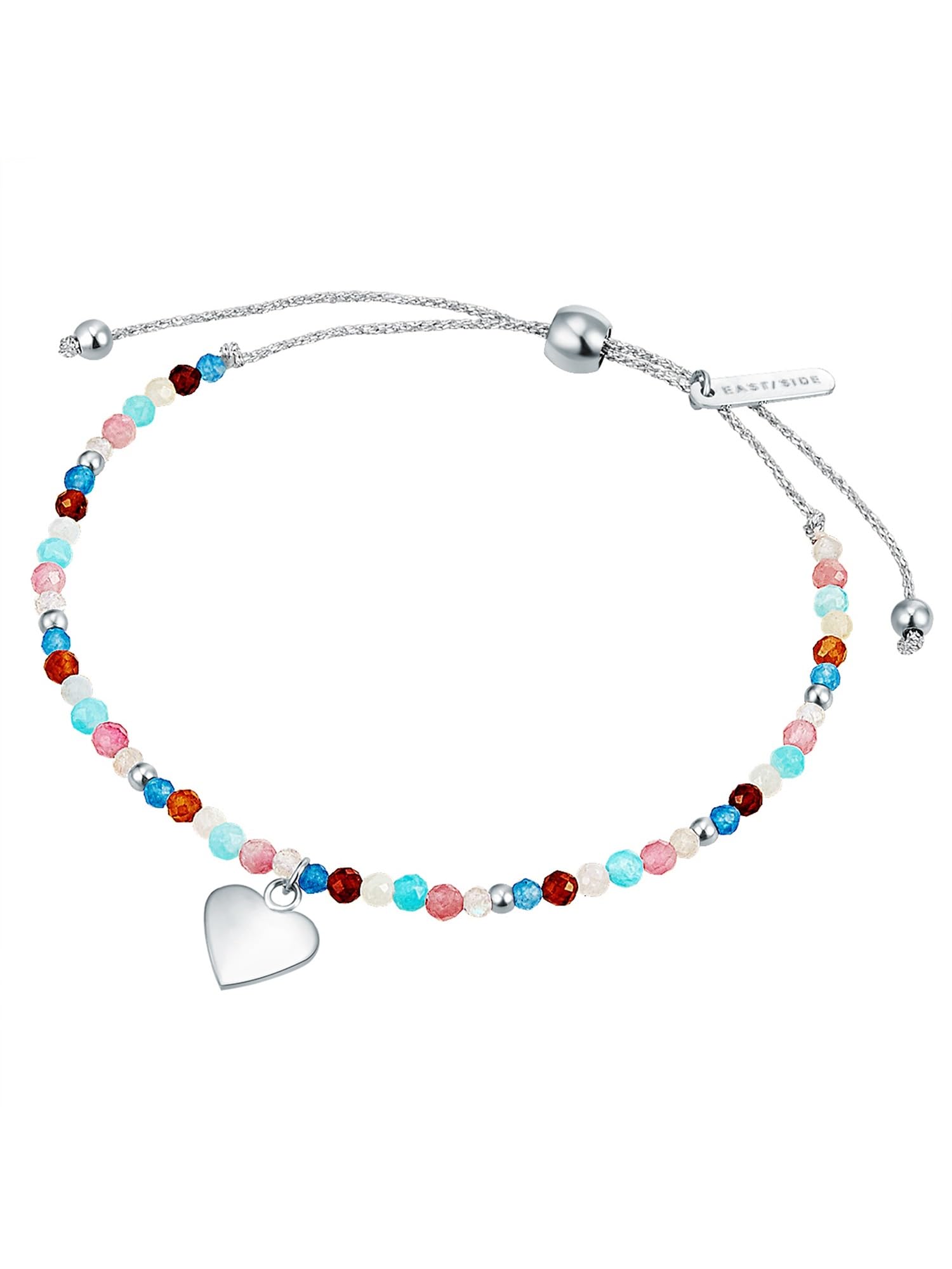 Eastside Acero fino Apatito Pulsera de textil