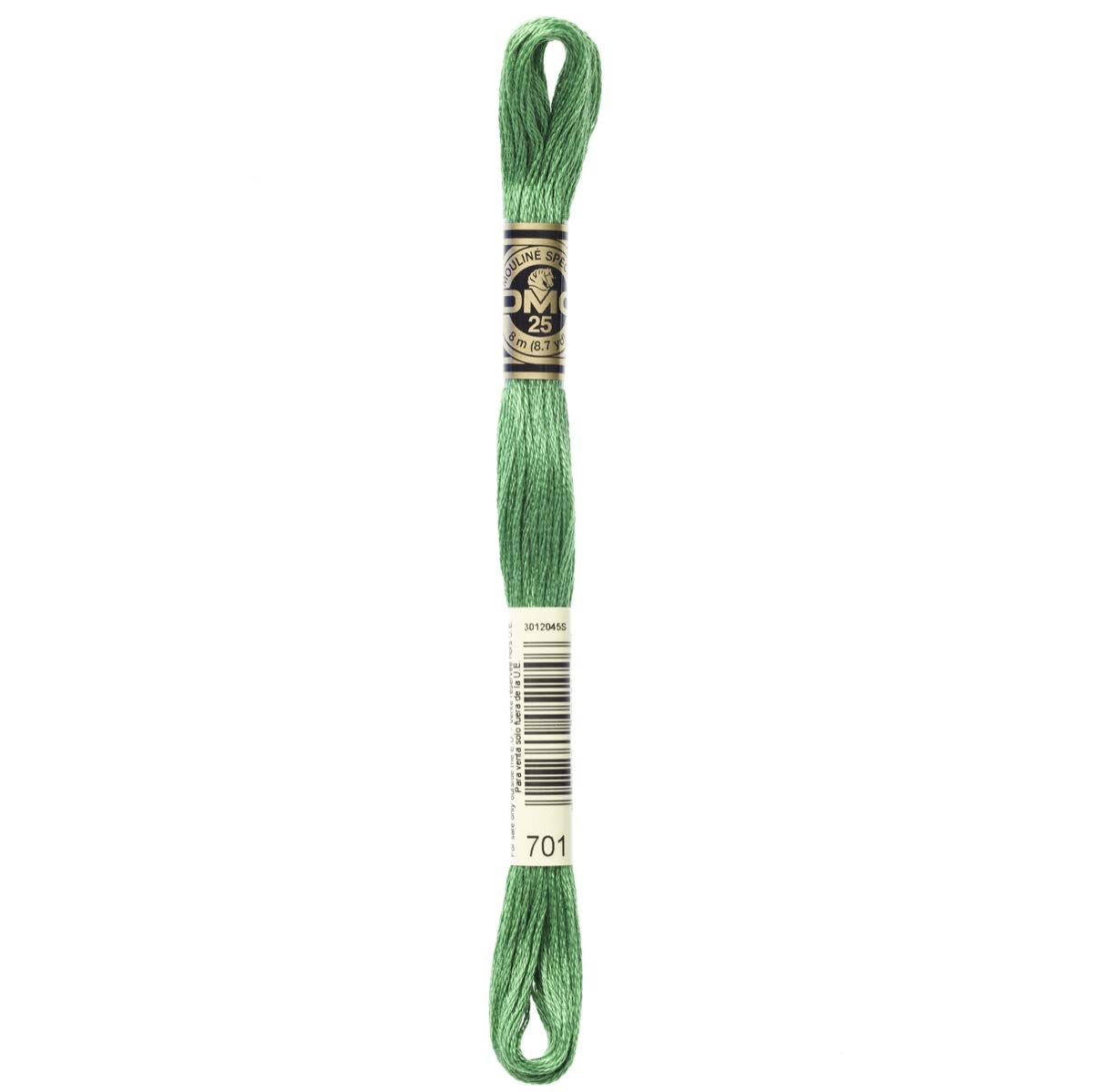 DMC Embroidery Floss Mouline Stranded Cotton Thread for Hand Embroidery and Sewing - Colour No: 701-6 x 8m Skeins — image 1