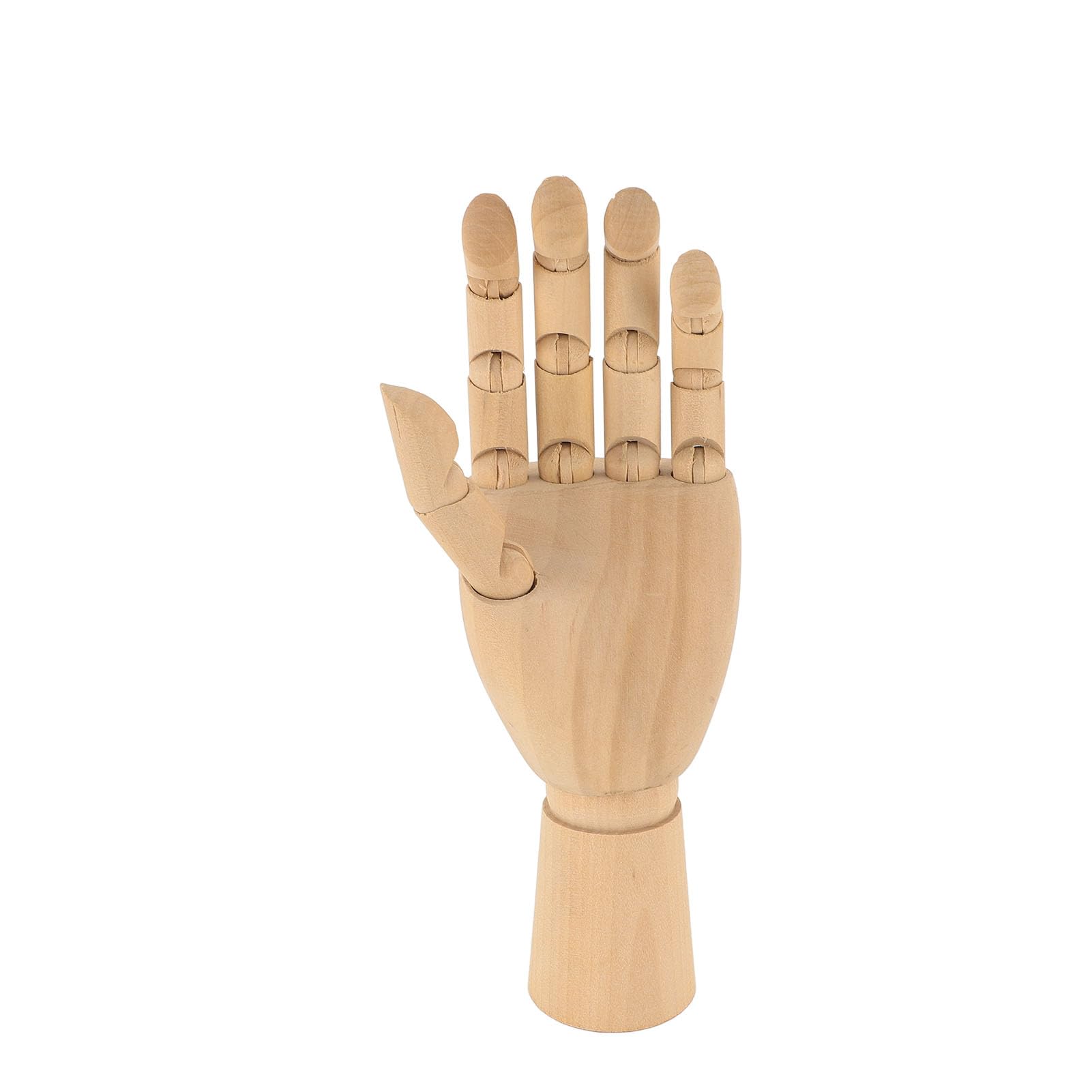 Wooden Articulated Hand Mannequin for Sketching and Drawing Hand Posture Adjustment Finger Joints Left Hand Model for Art and Study Home Decoration