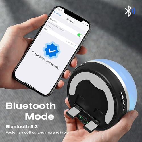 Image of Wireless Induction Speaker with Phone Stand, RGB Bluetooth Desk Speaker | No Bluetooth Pairing, Instant Sound Boost, Great for calls, podcasts, and videos, Unique Gift for Men, Dad, Mom, Office