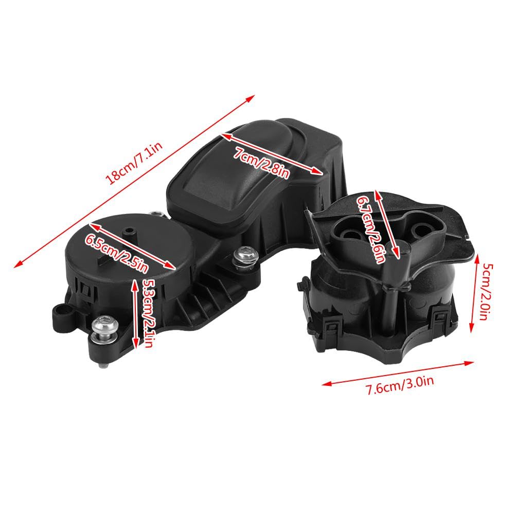 Separatore Olio Motore, Valvola di Sfiato Carter Olio Separatore 11127799225 con Guarnizione e Coperchio per E46 E60 E61 E65 E66 X3