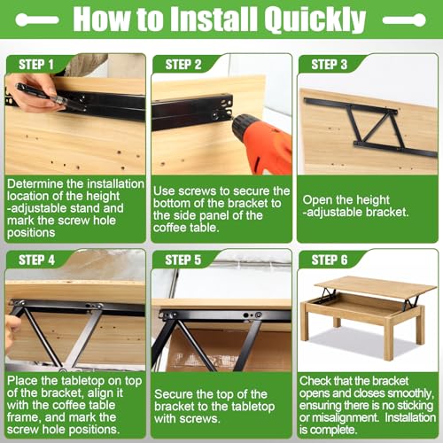 Bisagra elevable para mesa de centro: transforma tu mueble en un práctico escritorio de pie 5