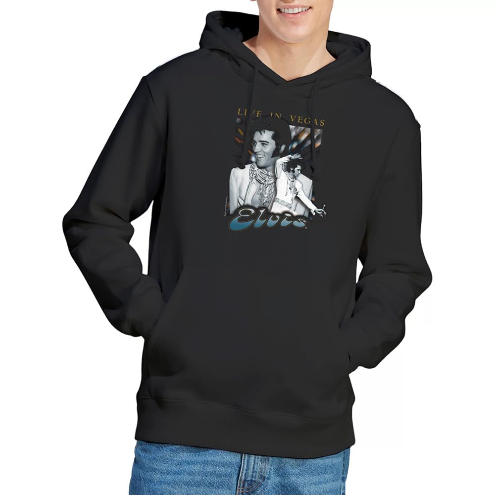 Live In Vegas Unisex Hoodie, Black, Large