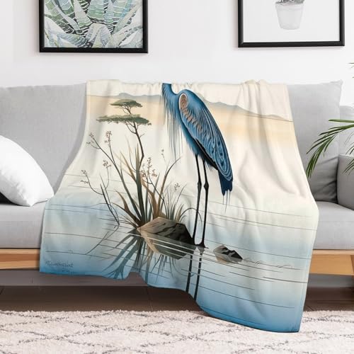 Couverture de canapé grue 180x200 pour soirée cocooning