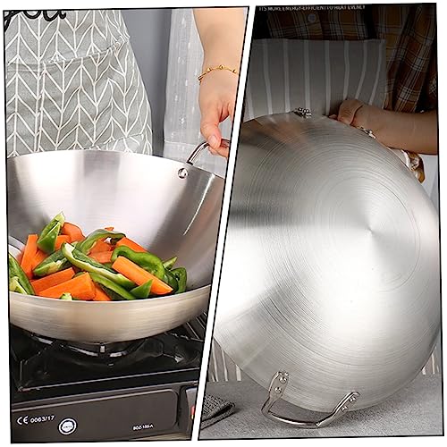 Wok de Acero Inoxidable para Cocina con Doble Mango miniatura 4