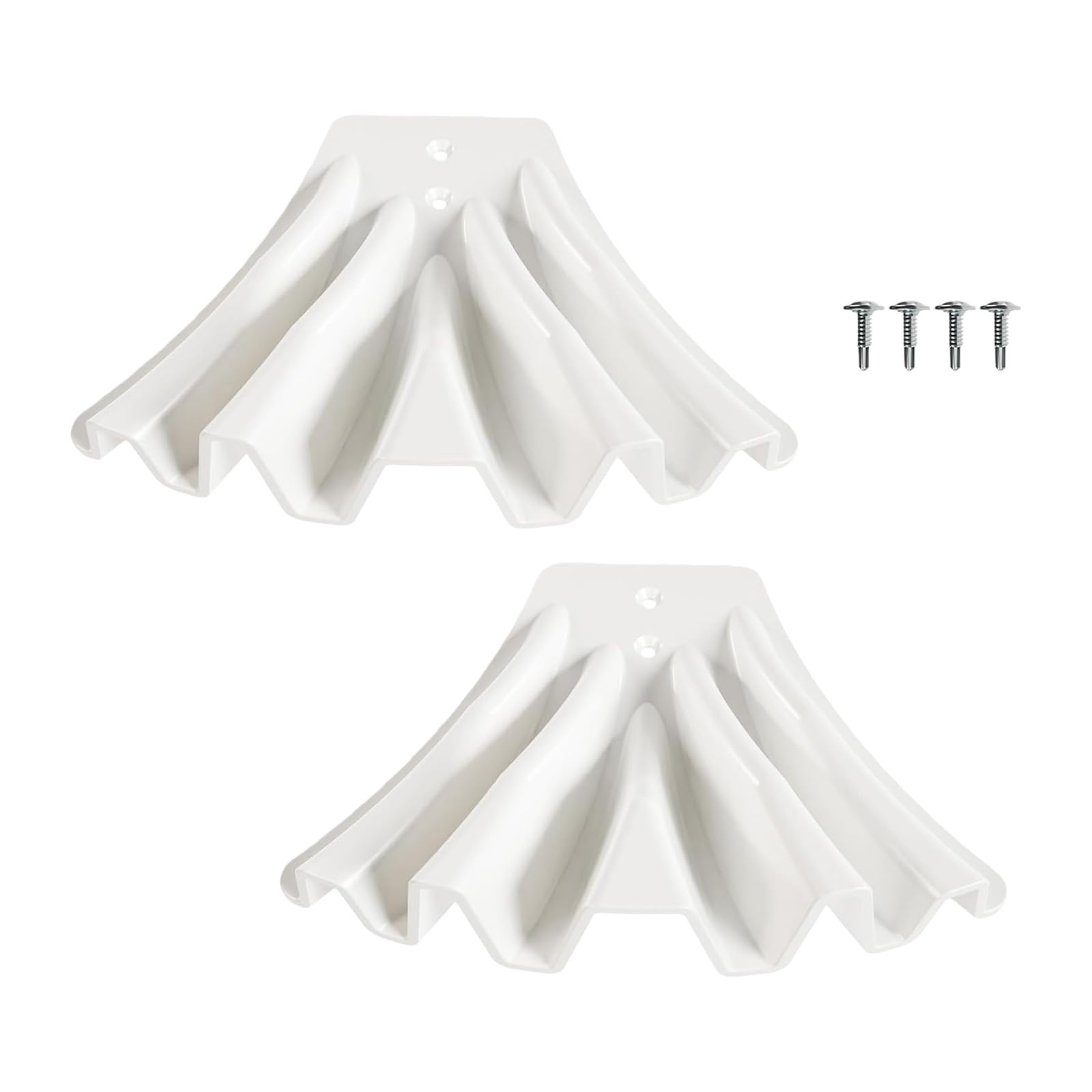 Downspout Extension Pipe 3x4 & 3x2 Anti-Clog Design, Tool-Free Installation for Rainwater Drainage (White, 2-Pack) Storm Drain Extension Pipe
