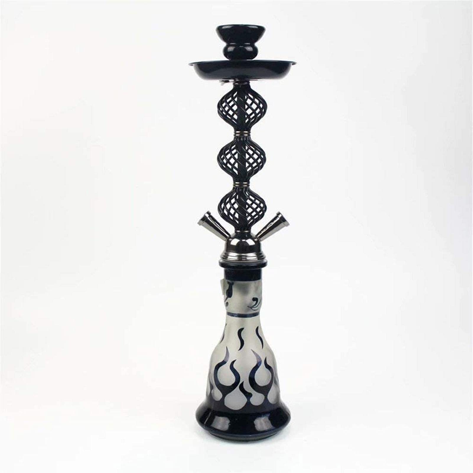 Juego De Cachimba De Lujo, Poste Medio Desmontable De Aleación Base De Vidrio, 2 Mangueras, Juego Combinado De Cachimba De Vidrio