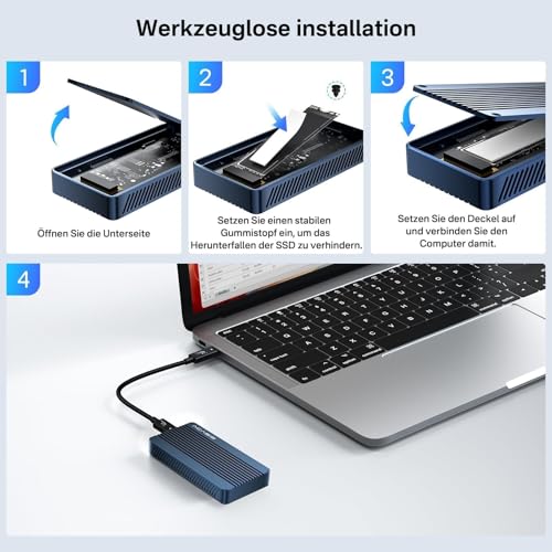 Image of ACASIS Mac mini M4 Workstation: 8-in-1 Dual SSD 40Gbps Dock for Mac mini M4 (Pro) | Dual SSD Software RAID | Compatible Thunderbolt 5 /4 /3 USB 4.0 | Dual Display 4K@60Hz | Up to 16TB
