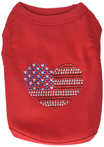 Parisian Pet USA Flag Dog T-Shirt, Small