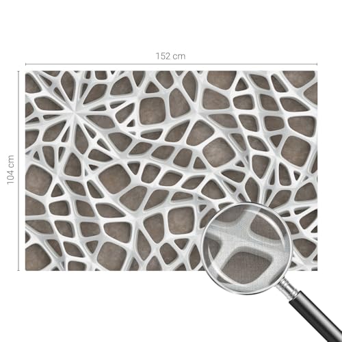 Vinilos de pared autoadhesivos lavables con estampado de red geométrica 5
