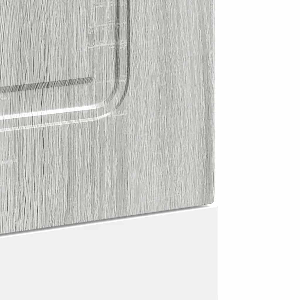 Osłona do zmywarki Kalmar szara Sonoma materiał drewnopochodny, 45 x 1,5 x 57 cm, ochrona przed frontem kuchennym, łatwe czyszczenie, ponadczasowy design do nowoczesnych szafek kuchennych