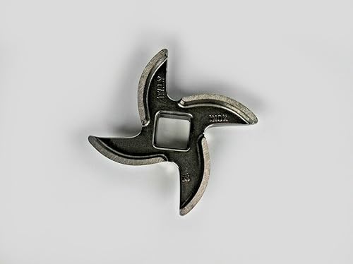 Miniatura 3 de Tredoni No.12 - Cuchillo para picar carne, con bordes curvos, 2.5 in, acero inoxidable resistente y profesional, hoja de 4 brazos (n. 12)