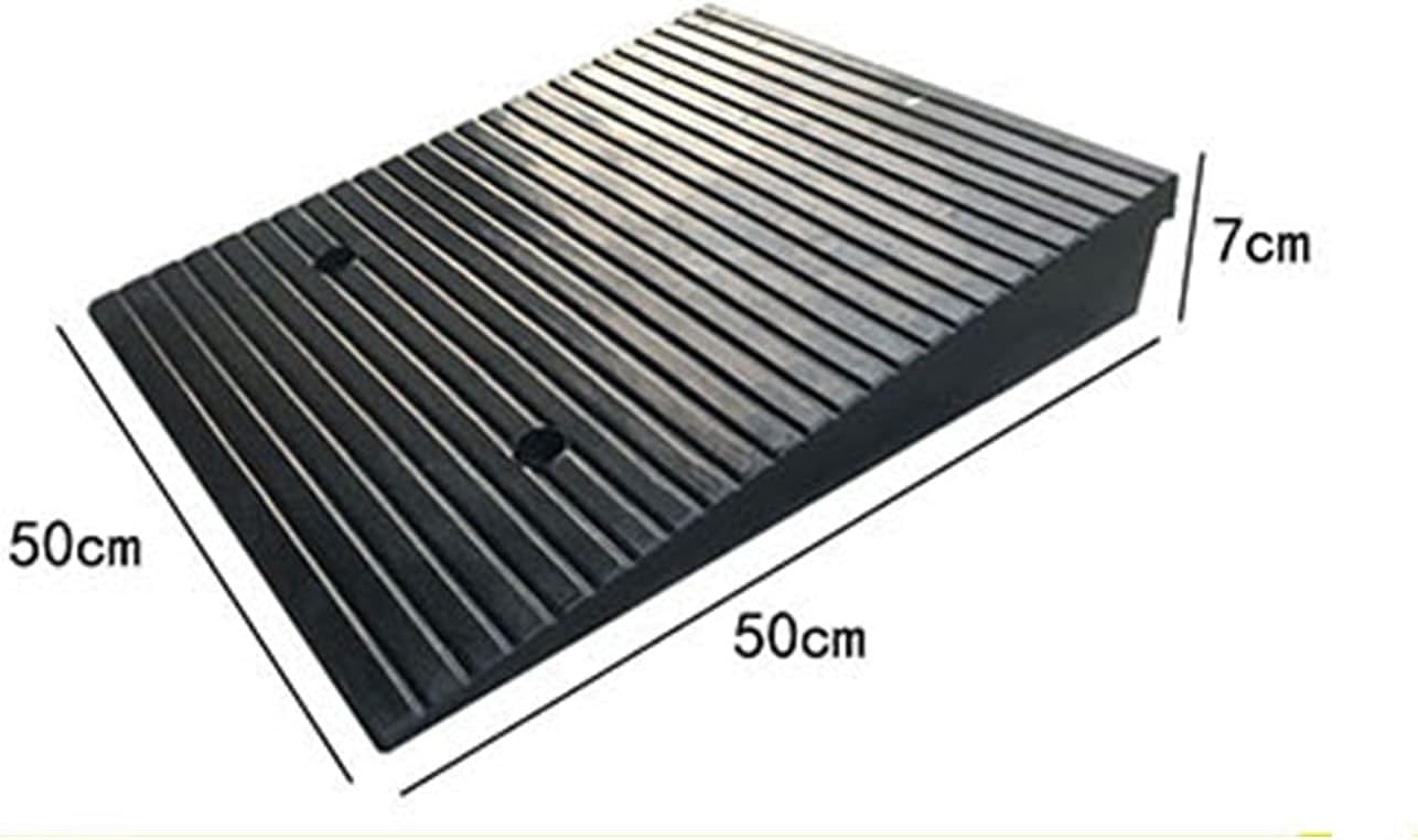 Loading Ramps, Curb Ramp Loading Ramps Rubber Kerb Ramps Threshold Ramp, Rubber Ramp Mat, Bike, Motorcycle, Driveway, Sidewalk, Loading Dock with Expansi