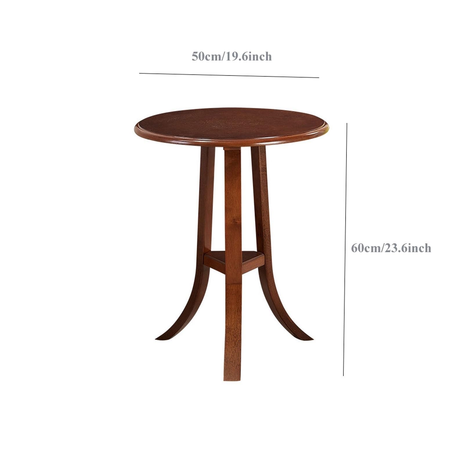 eexbz Sofa Small Round Side Table, Wood End Table Modern Sofa Table, Small Coffee Table for Living Room Bedroom and Small Spaces, Easy Assembly, Solid Wood Sofas for Living Room