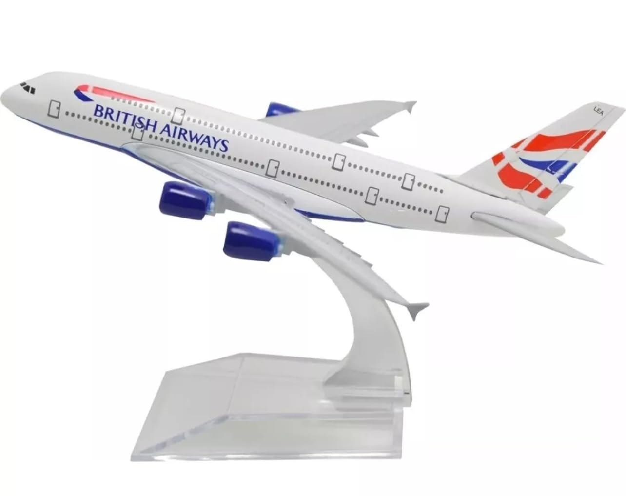 novaease 16cm British A380 Diecast Metal Plane 1:400, A380 Aircraft Plane Model Airlines Office Home Decoration Gift