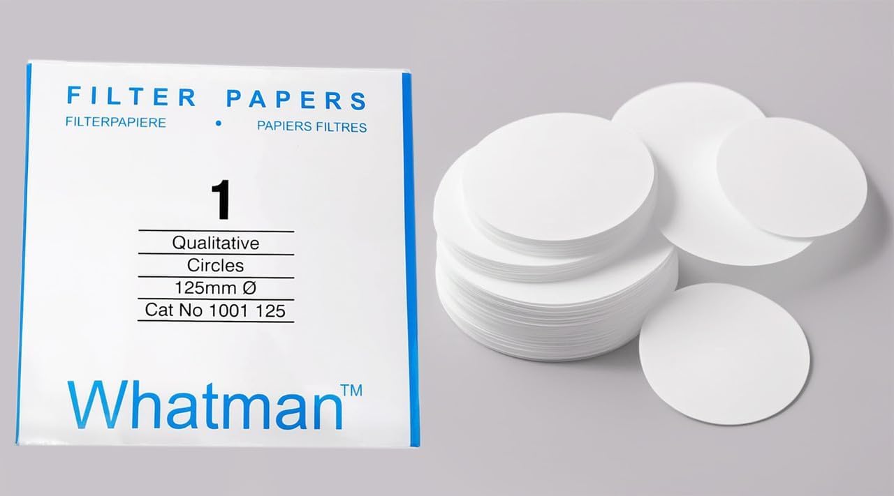 Whatman Grade-1 1001-125, Quantitative Filter Paper Round Sheet, Pack of 100 (12.5 CM Diameter). By MTECHLAB-110-picture-11