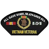 Vietnam Veteran: All Gave Some, 58,479 Gave All Patch Licensed Military Apparel Patriotic Products Gifts for Veterans Families and Retired VetFriends.com