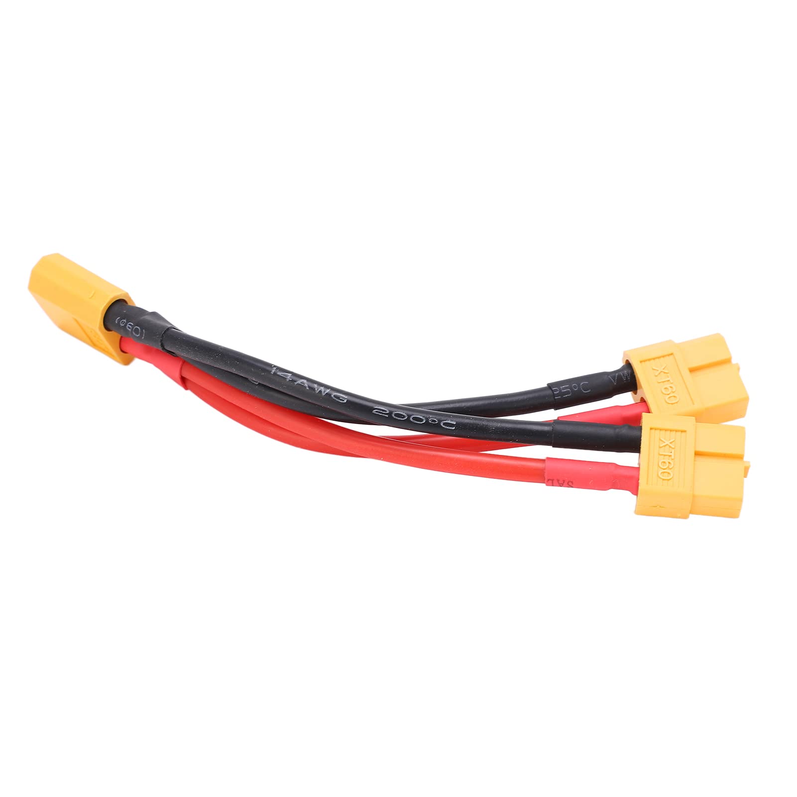 Parallel Battery Connector Cable, Strong Toughness Lightweight Y Splitter for RC Batteries, Quick Connection with Super Soft Silicone Wire