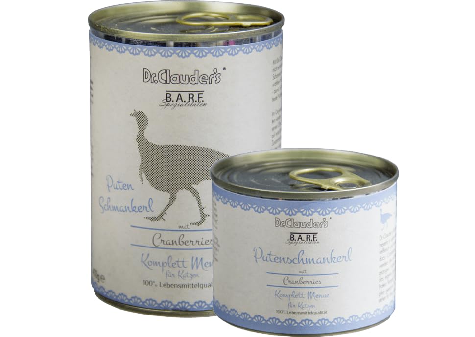 Dr.Clauder´s B.A.R.F. Komplett Menue Putenschmankerl Dose 200g