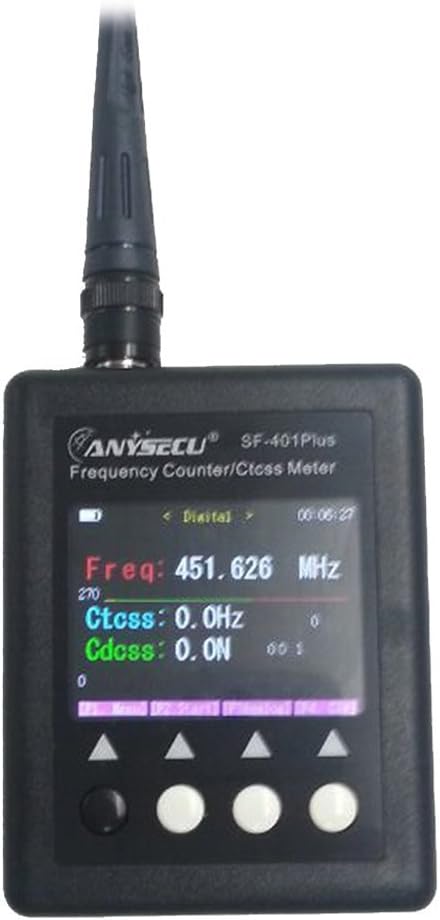 Anysecu SF401 Plus 27Mhz-3000Mhz Radio Portable Frequency Counter meter with CTCCSS/DCS Decoder