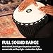 Meinl Percussion Djembe Drum African Hand Drum Instrument for Adults — NOT MADE IN CHINA — Mahogany Wood / Natural Head 13