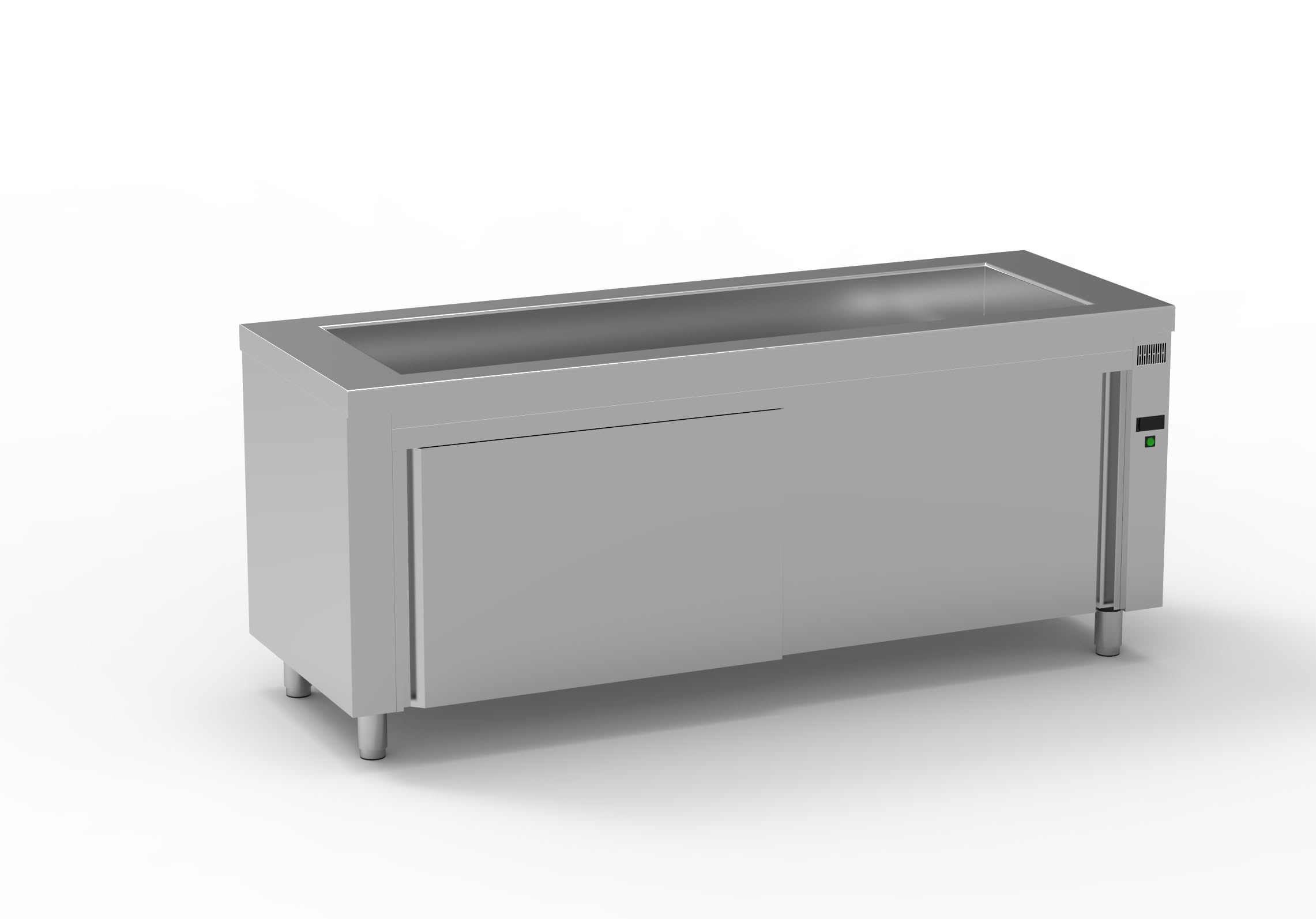 Meuble Bain-Marie Ventilé Inox Réserve Neutre Gamme 700 - Eratos