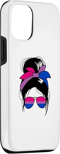 Miniatura 3 de iPhone 13 Pro Bisexual Messy Bun Bi Sexual Funda bisexual para mujer
