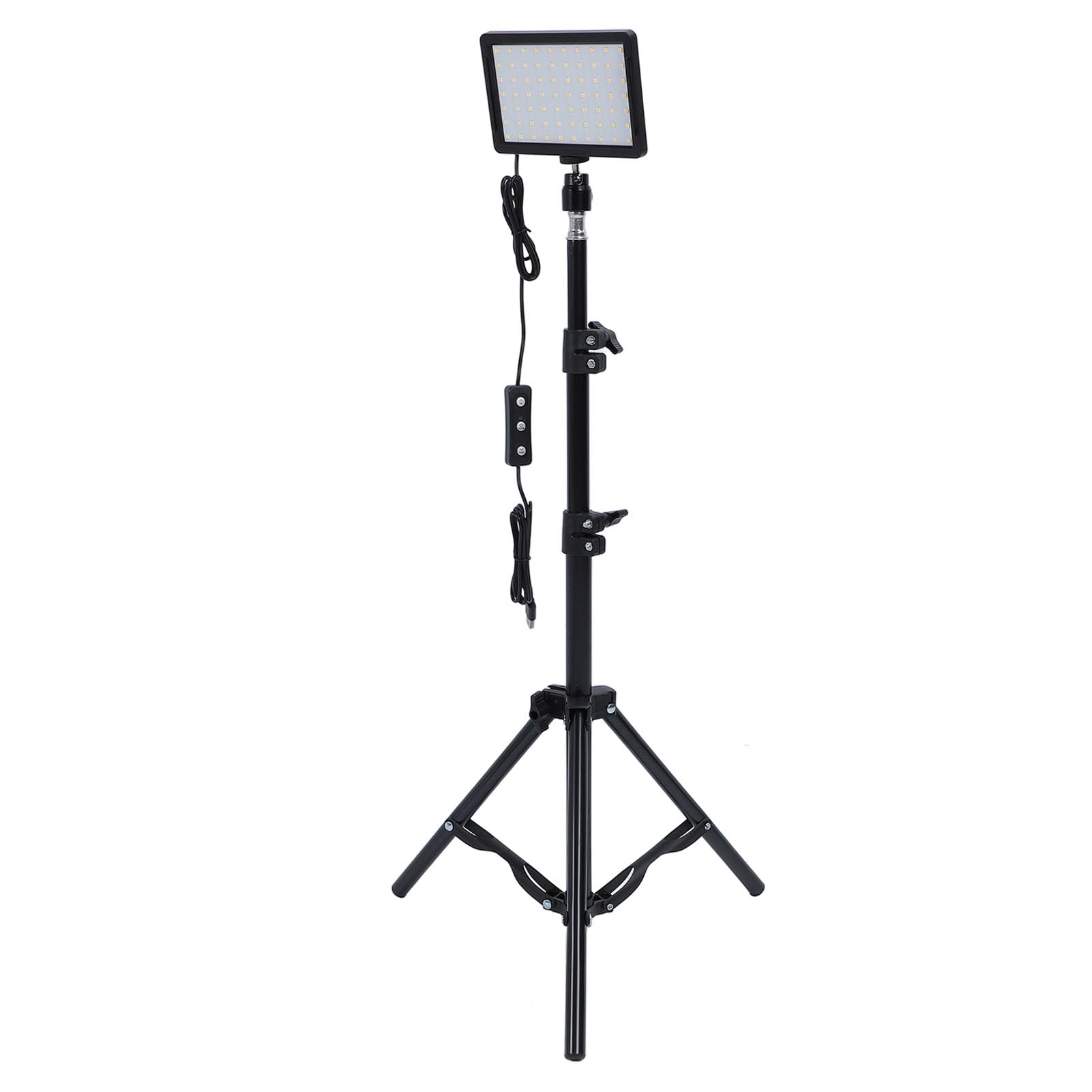 Oświetlenie wideo LED z regulowanym statywem, filtry kolorów, 5600K, 70 diod LED, 9 trybów oświetlenia, zestaw oświetlenia fotograficznego do nagrywania wideo
