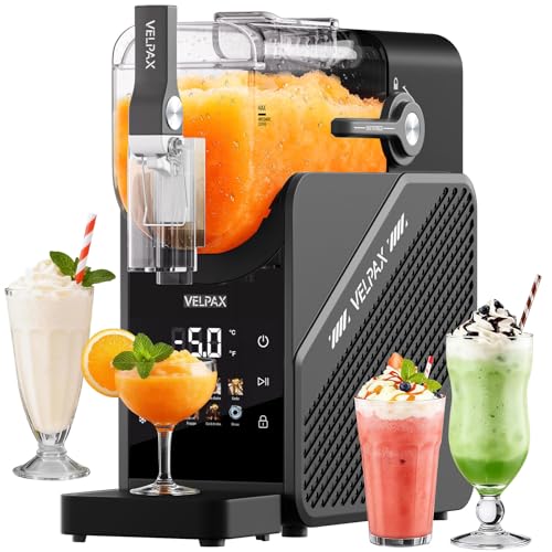 Slush Machine 7-in-1 Slushy Machine for Home Professional Frozen Drink Maker with LED Display Auto-Clean No Ice Needed for Frozen Drinks & Desserts for Home & Parties - Colour Display