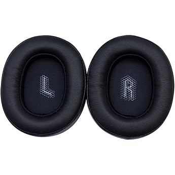 Replacement Earpads for JBL E55BT Headphones Softer Leather Black