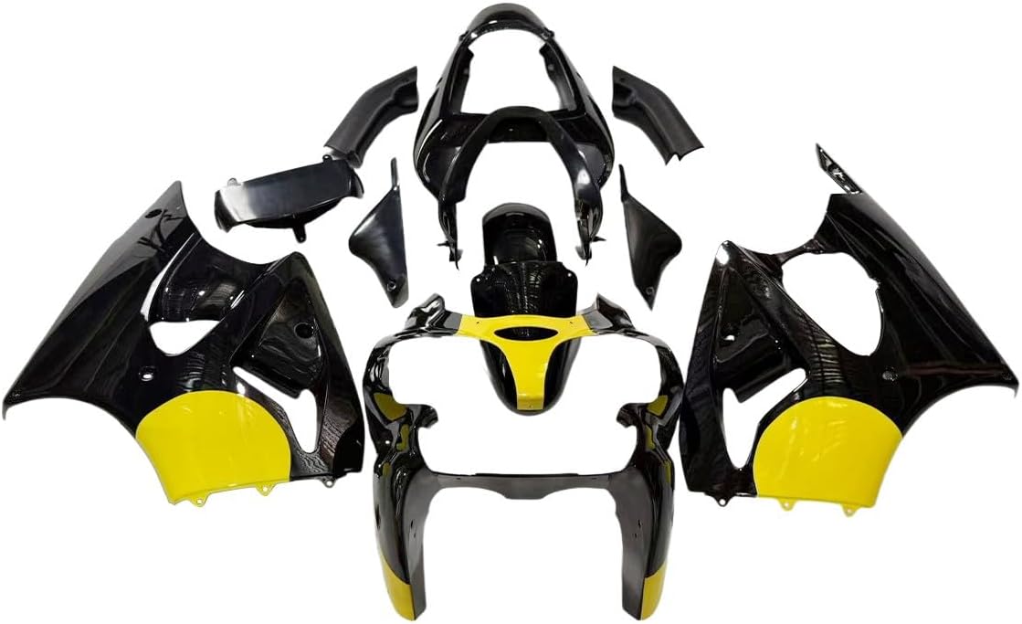 Fairings Fairing Kit for Kawasaki ZX6R 2000 2001 2002 ZZR600 2005 2006 2007 2008 Injection ABS Plastic Cowl Bodywork Bodyframe -Gloss Black Yellow