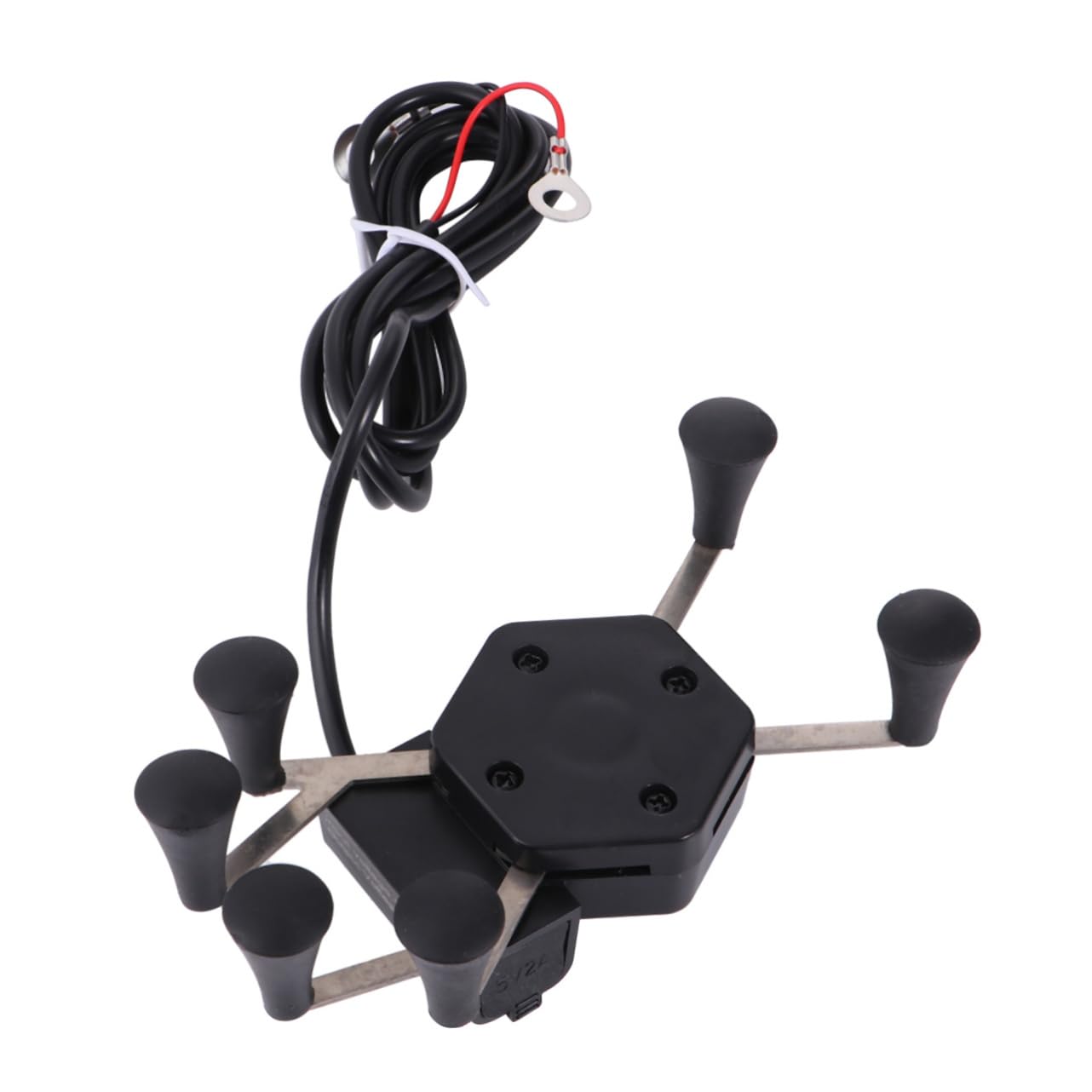 Hemobllo 2pezzi Supporto Per Smartphone Antifurto Per Manubrio Portatelefono Artigli Per Bici Design Nero Ricarica Inclusa
