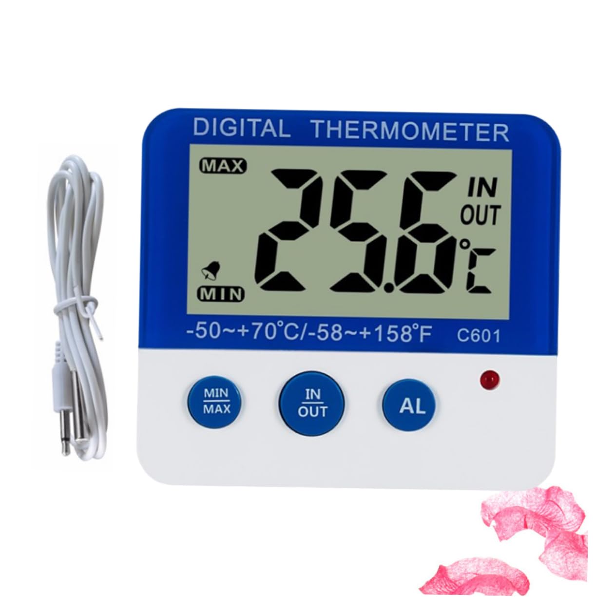 3 Pz allarme di alta e bassa temperatura termometro frigorifero termometro per frigorifero termometro per interni termometri digitali termometro c601 termometro ed esterno COLLBATH