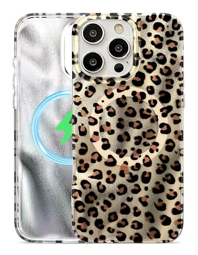 Coque iPhone 12 Pro Max MagSafe esthétique pour un style léopard unique