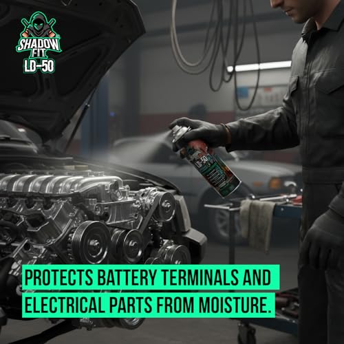 Image of LD-50 Multi-Purpose Spray | Rust Remover & Lubricant | Loosens Stuck Parts, Protects from Moisture, Cleans & Degreases | All-in-One for Home, Car, Bike, Garage & Industrial | 120ml | FORMULATION X2