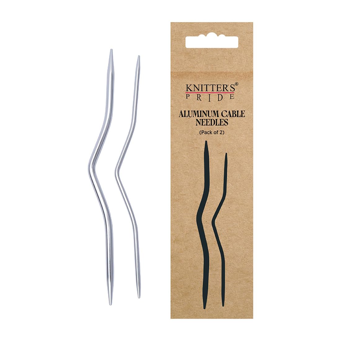 Knitter's Pride Aluminium Cable Needle 2.5-4.0 mm - 1 piece Silver