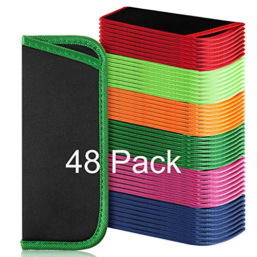Image of TRIUMPH VISION 3 Pack Reading Glasses Pouch Soft Case Eyeglass Sleeve Slim | Alternative to Bulky Case in bag, Lightweight Lined Padded Protect Optical lens Slip in, Cute Pattern Portable for Daily Use