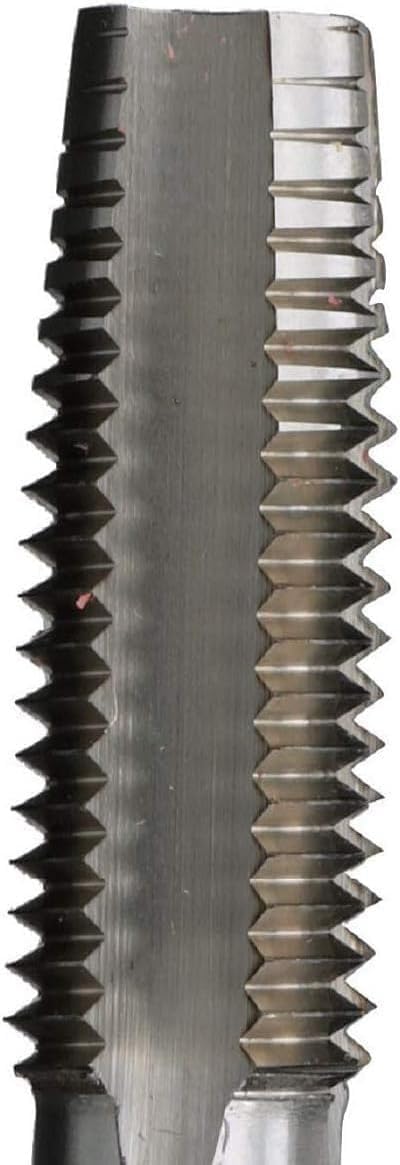 Drill America DWT Series Qualtech High-Speed Steel Hand Threading Tap, Uncoated (Bright) Finish, Round with Square End Shank, Taper Chamfer, 1-1/4"-12 Size (Pack of 1)