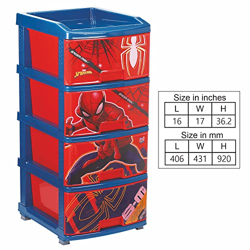 Image of Vintage Chest of Drawers For Kids(Spiderman)